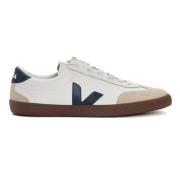 Veja Vita Nautisk Bark Läder Sneakers Beige, Herr