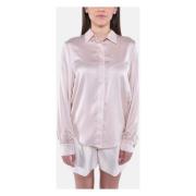 MVP wardrobe Elegant Blus med Stretchmaterial Pink, Dam