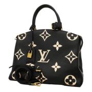 Louis Vuitton Vintage Pre-owned Tyg louis-vuitton-vskor Black, Dam