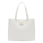 Furla Elegant 1927 Tote Väska White, Dam