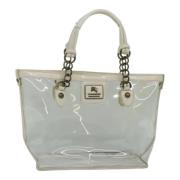 Burberry Vintage Pre-owned Vinyl axelremsvskor White, Dam