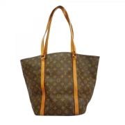 Louis Vuitton Vintage Pre-owned Tyg totevskor Brown, Dam