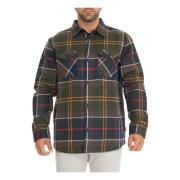 Barbour Casual Tartan Skjorta med Stora Fickor Multicolor, Herr