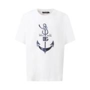 Dolce & Gabbana Vit Bomull T-shirt White, Herr