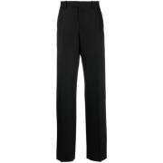 Off White Straight Trousers Black, Herr