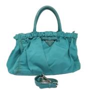 Prada Vintage Pre-owned Nylon prada-vskor Green, Dam