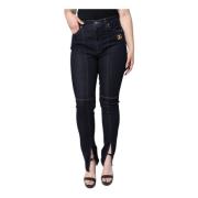 Dolce & Gabbana Svarta Skinny Denim Jeans med Dragkedja Black, Dam