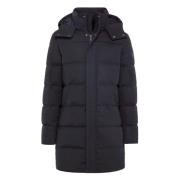 Boggi Milano B Tech Parka i nylon med gåsedun Blue, Herr