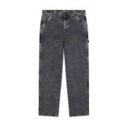 Iuter Dubbel Knä Denim Jeans Gray, Herr