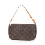 Louis Vuitton Vintage Pre-owned Canvas handvskor Brown, Dam