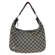 Gucci Vintage Pre-owned Canvas crossbodyvskor Blue, Dam