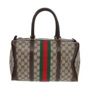 Gucci Vintage Pre-owned Canvas gucci-vskor Beige, Dam