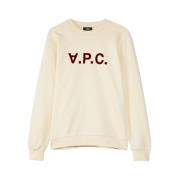 A.p.c. Ekologisk Bomull Grand Sweatshirt Beige, Herr