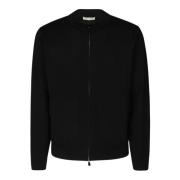 Filippo De Laurentiis Zip Bomber Sweater Black, Herr