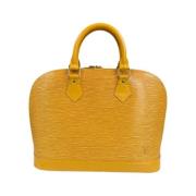 Louis Vuitton Vintage Pre-owned Laeder handvskor Yellow, Dam