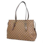 Louis Vuitton Vintage Pre-owned Tyg louis-vuitton-vskor Brown, Dam