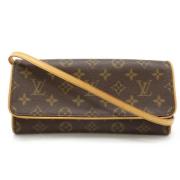 Louis Vuitton Vintage Pre-owned Canvas crossbodyvskor Brown, Dam