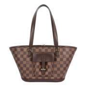 Louis Vuitton Vintage Pre-owned Canvas louis-vuitton-vskor Brown, Dam