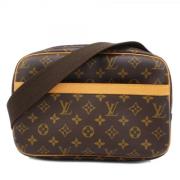 Louis Vuitton Vintage Pre-owned Tyg axelremsvskor Brown, Dam