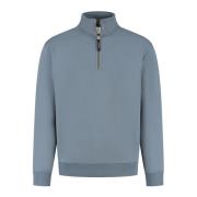 Pure Path Half-Zip Wordmark Sweater Blue, Herr