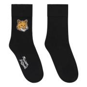 Maison Kitsuné Socks Black, Herr