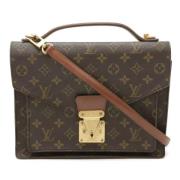 Louis Vuitton Vintage Pre-owned Canvas louis-vuitton-vskor Brown, Dam