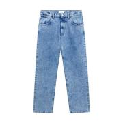 Amish Denim James Jeans med ikoniska detaljer Blue, Herr