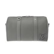 Louis Vuitton Vintage Pre-owned Laeder axelremsvskor Gray, Dam