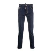 Dsquared2 Klassiska Denim Jeans med Fem Fickor Black, Herr