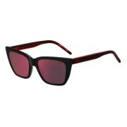 Hugo Boss Svart Acetat Dam Solglasögon Multicolor, Dam