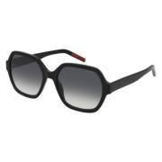 Hugo Boss Svart Acetat Dam Solglasögon Black, Dam