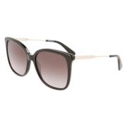 Longchamp Svart Acetat Dam Solglasögon Black, Dam