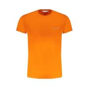 Trussardi Orange T-shirt med tryck Orange, Herr