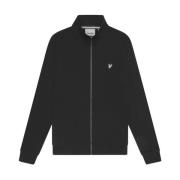 Lyle & Scott Diagonalt Vävt Dragkedja Hoodie Black, Herr