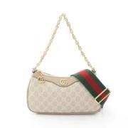 Gucci Vintage Pre-owned Laeder crossbodyvskor Beige, Dam