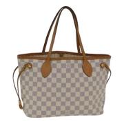 Louis Vuitton Vintage Pre-owned Canvas axelremsvskor White, Dam