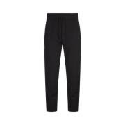 Hugo Boss Svarta Stretchbomullsblandning Joggers Black, Herr