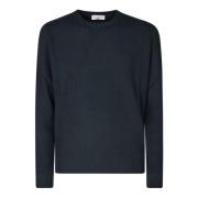 Filippo De Laurentiis Ull Cashmere Crewneck Sweater Blue, Herr