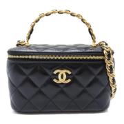 Chanel Vintage Pre-owned Laeder handvskor Black, Dam