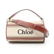 Chloé Pre-owned Pre-owned Canvas handvskor White, Dam