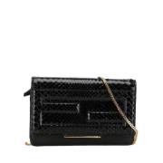 Fendi Vintage Pre-owned Laeder axelremsvskor Black, Dam