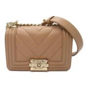 Chanel Vintage Pre-owned Laeder handvskor Beige, Dam