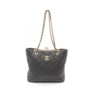 Chanel Vintage Pre-owned Laeder axelremsvskor Black, Dam