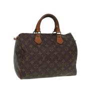 Louis Vuitton Vintage Pre-owned Canvas handvskor Brown, Dam