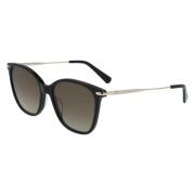 Longchamp Svart Acetat Dam Solglasögon Black, Dam