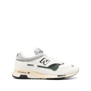 New Balance Vit Läder Sneaker Panel Design White, Herr