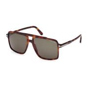 Tom Ford Stiliga solglasögon Ft1177 Kemp Brown, Herr