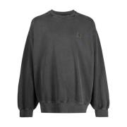 Carhartt Wip Nelson Sweat Garment Dyed Black, Herr