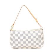 Louis Vuitton Vintage Pre-owned Belagd canvas handvskor Beige, Dam