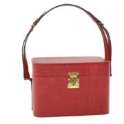 Louis Vuitton Vintage Pre-owned Laeder axelremsvskor Red, Dam